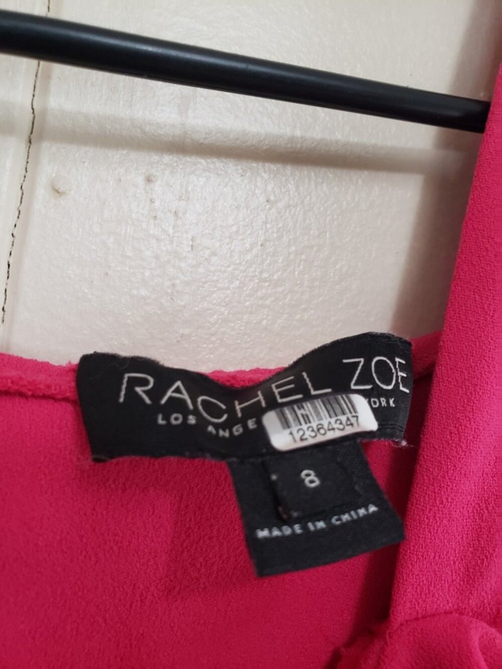Rachel Zoe Womens 8 One Shoulder Romper Hot Pink Ruffle Cocktail Party Dressy - Picture 6 of 7